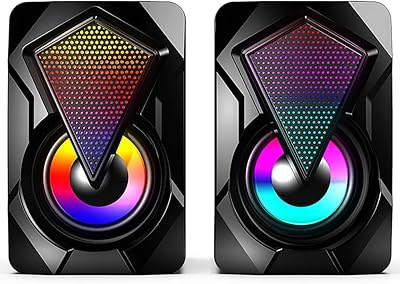 Haut-parleur d'ordinateur filaire 2.0 avec un port usb pour contrôler le volume