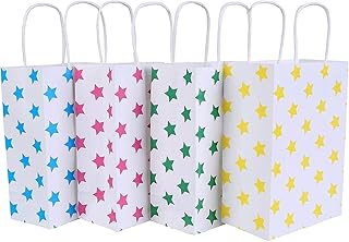 24 pièces de sacs à bonbons en papier pois mignons avec poignée