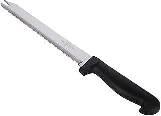 Couteau utilitaire polyvalent dentelé miu france en acier inoxydable, 8 pouces