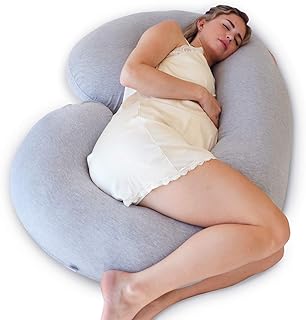 Oreiller de grossesse farmdoc, oreiller complet en forme de c avec housse