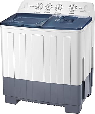 Lave-linge daewoo à double cuve - 20 kg - blanc - dw-t200w