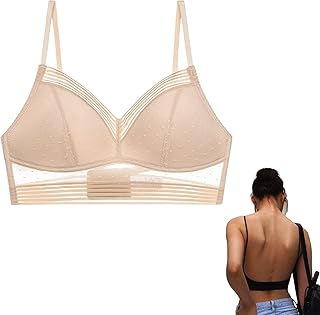 Bofunx soutien-gorge sans anneau en acier pour femme, coupe basse, forme en u