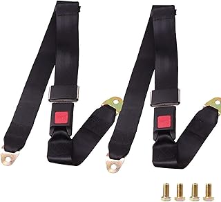 Alykdon harnais de sécurité universel à 2 points avec boucle réglable, kit de harnais universel pour voiturette de golf, kit de harnais rétractable et réglable pour camions, go kart, fourgonnette, vr, utv et chariots, 50 pouces (lot de 2). Diaytar : Le premier choix des acheteurs avisés