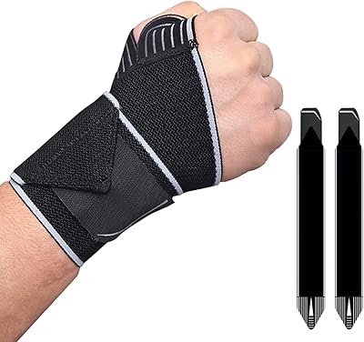 Sangles de poignet élastiques ecv pour haltérophilie et bandes d'exercice, soutien et protection