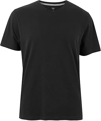 T-shirt col rond en pur coton pour homme blanc s