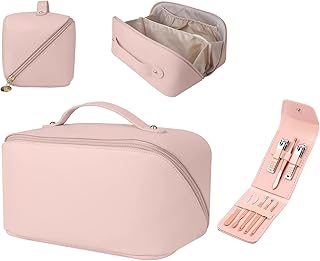 Sac à cosmétiques de voyage de grande capacité pour femmes, boîte coupe-ongles, trousse