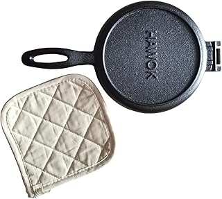 Gaufrier à crochet en fonte avec support de pot de 67 pouces