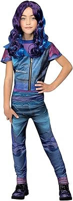 Déguisement mal des schtroumpfs disney descendants sous licence officielle, fille noir et violet