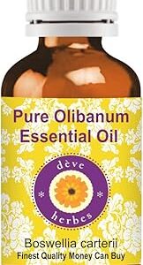 Huile essentielle pure d'olibanum dave herbs (boswellia carteri) de qualité thérapeutique naturelle distillée à la vapeur 15 ml (0,5 oz). Des produits authentiques à prix réduits sur Diaytar Sénégal