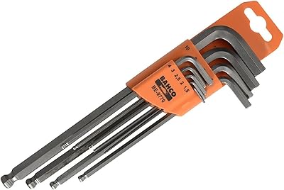 Jeu de clés hexagonales bahco 1,5 10 mm 9770 be 9770, multicolore
