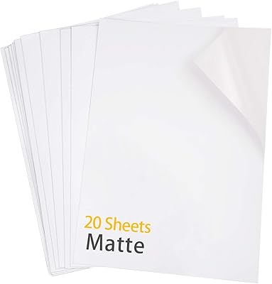 Papier vinyle imprimable de qualité supérieure pour imprimante à jet d'encre, papier autocollant