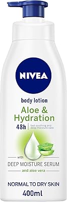 Lait corporel hydratant nivea à l'extrait d'aloe vera pour peaux normales à sèches