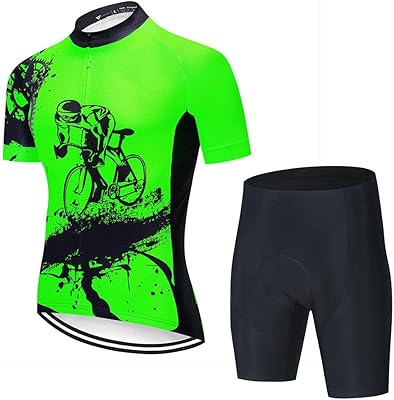 Ensemble de sous-vêtements de compression pour hommes maillot de cyclisme à manches