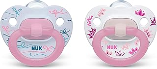 Sucettes orthodontiques nuk, filles, multicolores, 18-36 mois (paquet de 2). Diaytar : Des prix mini pour un service maxi