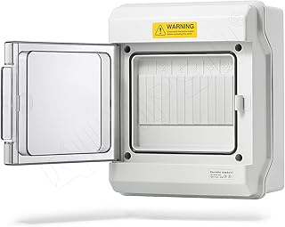 Qilipsu ip65 couvercle transparent boîte de distribution d'énergie 6 voies avec barres omnibus