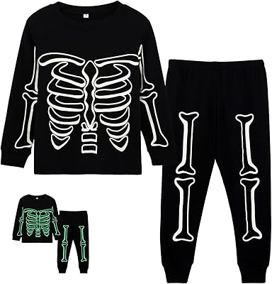 Vêtements de nuit d'halloween en coton pour tout-petits garçons, pyjama squelette qui brillent dans le noir – Photo produit Dakar Sénégal – Livraison rapide Vêtements de nuit d'halloween en coton pour tout-petits garçons, pyjama squelette qui brillent dans le noir. Comparez, choisissez, économisez sur Diaytar Sénégal
