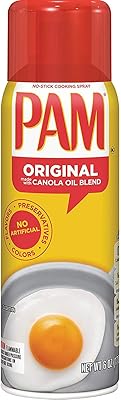 Aérosol de cuisson antiadhésif pam original mélange d'huile de canola poids