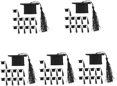 50pcs sosoport petits chapeaux de docteur décoration à la main bouchon de remise