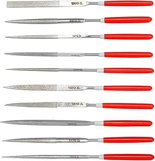 Jeu de limes aiguilles diamantées yato 10 pièces yt-6144 longueur 50