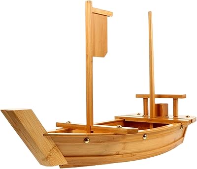 Plateau de service en bois winner de 20", grand plateau de bateau à