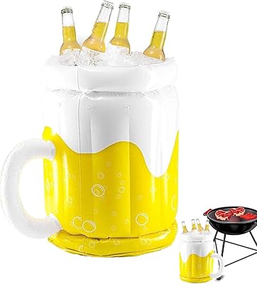 Seau à bière gonflable à glace, refroidisseur de chope de bière à eau