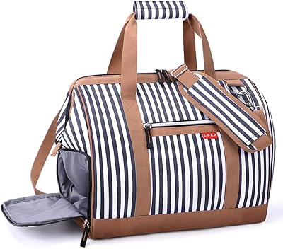 Sac de voyage pliable pour week-end avec rangement pour chaussures pour femmes