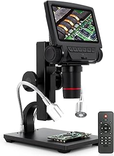 Microscope numérique link micro hdmi usb loupe 260x avec écran 5 pouces