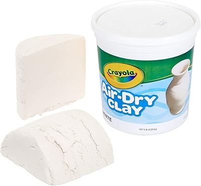 Argile crayola air dry, blanche, 5 lb, activités d'intérieur pour enfants à la maison