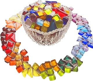 Carreaux de mosaïque en verre carreaux assortis 400 g de couleurs mélangées pierres