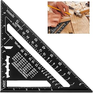 Règle triangulaire de 7 pouces solvant carré règle en alliage d'aluminium