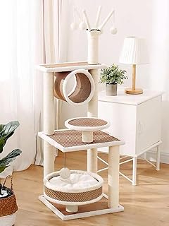 Grand arbre à chat, lit pour chat à plusieurs niveaux avec griffoir