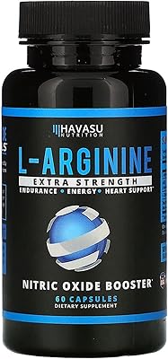 Supplément de l-arginine ultra puissant havasu nutrition, 60 gélules