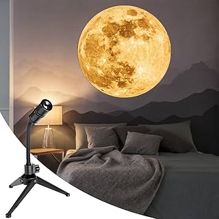 Projecteur de veilleuse de lune usb à 360 degrés bodil, projecteur d'atmosphère