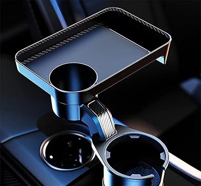 Jc porte-gobelet de voiture multifonctionnel avec plateau amovible nourriture réglable
