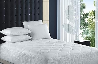 Sur-matelas marriott - couvre-matelas hypoallergénique en peluche léger exclusif au patio - jupe