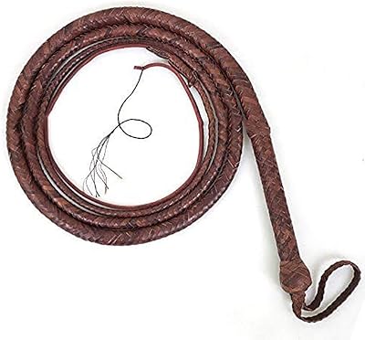 Ardour crafts brown bull whip peau de vache personnalisée 4,5" à 12", 12