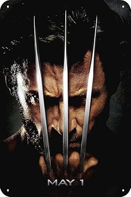 Affiche x-men origins wolverine en métal, signe en étain 8x12 pouces, décoration murale