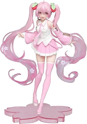 Figurine mobising anime girl hatsune miku sakura 7,9", fleur de cerisier (002128)
