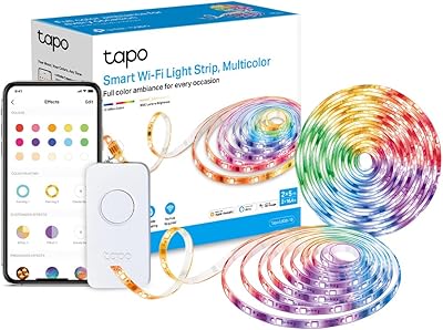 Tp link tabo bande lumineuse led intelligente 2x5 m bande rgbw multicolore