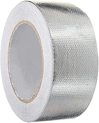 Ruban de papier d'aluminium en fibre de verre auto-adhésif ignifuge haute température