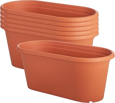 Clever pots pot de fleurs en plastique, pot de fleurs intérieur ou extérieur avec trous de drainage, léger et résistant aux intempéries pour fleurs et plantes, parfait pour le jardin, les terrasses et les patios, terre cuite. Diaytar : Où vos envies rencontrent votre budget