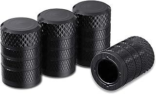 Bouchons de valve de pneu noirs 4 pièces paquet ensemble de bouchons pneu
