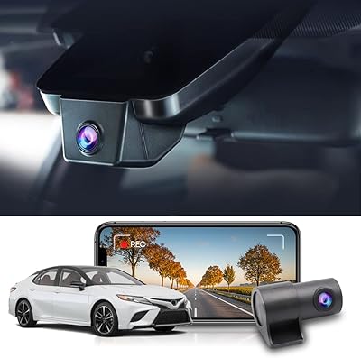Caméra de tableau de bord fitcamx avant 2k et arrière 1080p, avec carte