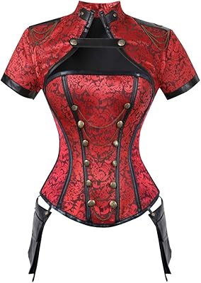 Robe janjunsi corset + châle désossé en acier gothique steampunk classique pour hommes. Diaytar : Connectez-vous aux meilleures offres