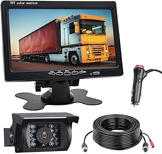Kit de caméra de recul digot, caméra de rétroviseur avec moniteur 7'', vision