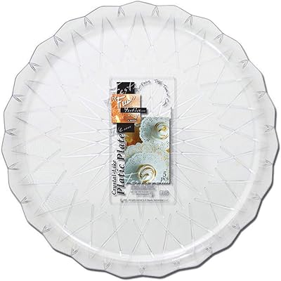 Assiette en plastique en matériau cristallin qui donne une touche festive et amusante