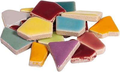 Carrelage mosaïque en céramique émaillée reher, couleurs arc-en-ciel, 500 grammes