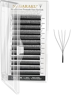 Nagaraku 5d volume extensions de faux cils préfabriquées 0,07 mm courbe c 8-15