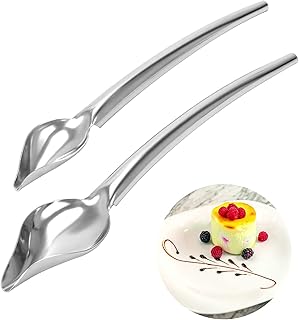 Voarge lot de 2 cuillères en acier inoxydable grande et petite cuillère