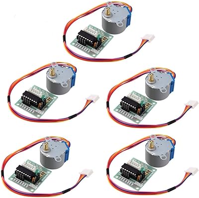 5 pièces hiletgo uln2003 28byj-48 avec carte pilote 5v pour arduino pi pic
